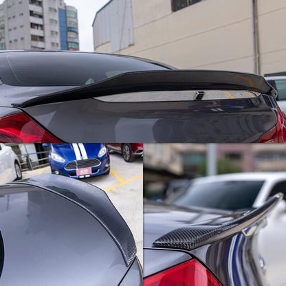 AeroBon Real Carbon Fiber Trunk Spoiler Compatible with 2007-2014 Infiniti G35, G37, G25, Q40 4-Door Sedan Rear Spoiler (SP Style) Sport Plus