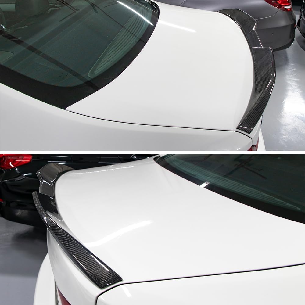 AeroBon Real Carbon Fiber Trunk Spoiler Compatible with 2013-2020 Audi A3 S3 RS3 Spoiler 8V Sedan (MP Style)