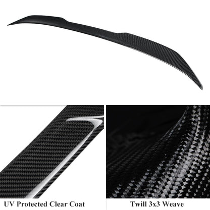 AeroBon Real Carbon Fiber Trunk Spoiler Compatible with 2010-2016 BMW 5 Series F10 Sedan F10 M5 Spoiler (Pro Competition Style)