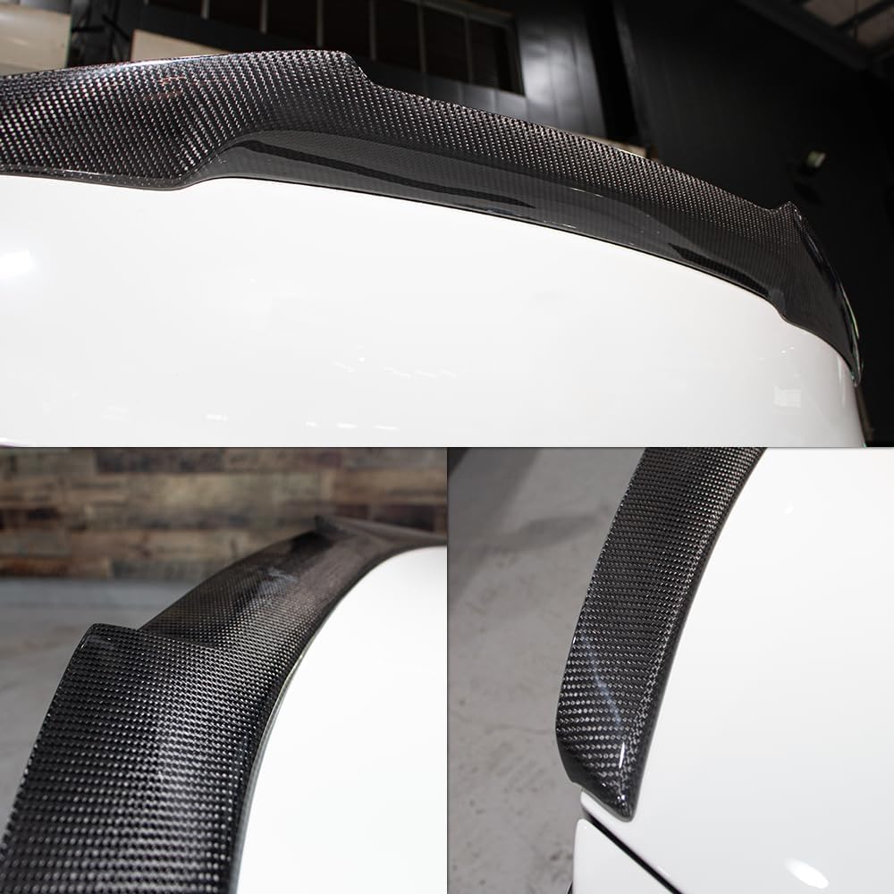 AeroBon Real Carbon Fiber Trunk Spoiler Compatible with 2019-2026 BMW 3 Series G20 Sedan M3 G80 Rear Spoiler (MV Style) Motorsport Version