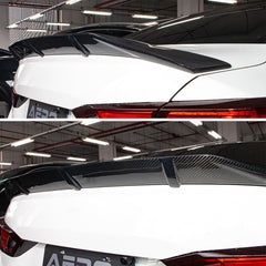 AeroBon Real Carbon Fiber Trunk Spoiler Compatible with 2018-2022 Honda Accord Spoiler (TR Style)