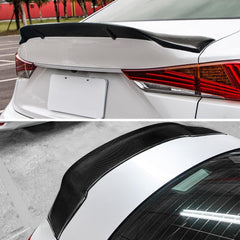 AeroBon Real Carbon Fiber Trunk Spoiler Compatible with 2014-2020 Lexus (XE30) IS250 IS300 IS350 Sedan Spoiler (R Style)