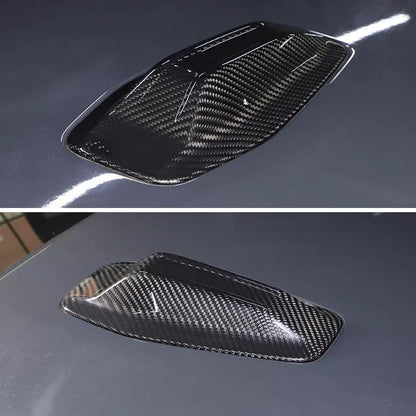 AeroBon Dry Carbon Fiber Antenna Cover Compatible with BMW 2022-2024 4 Series G26 and i4, 2024-2025 5 Series G60 and i5 Shark Fin Antenna Cover Cap