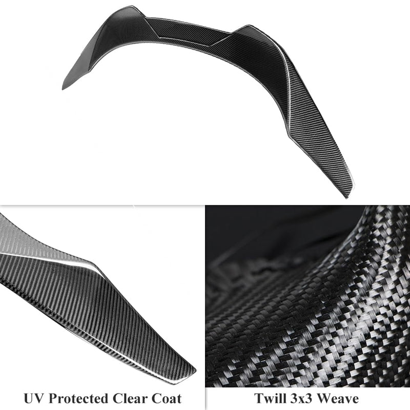 AeroBon Real Carbon Fiber Trunk Spoiler Compatible with 2020-2025 Toyota GR Supra A90 A91 Spoiler (MP Style)