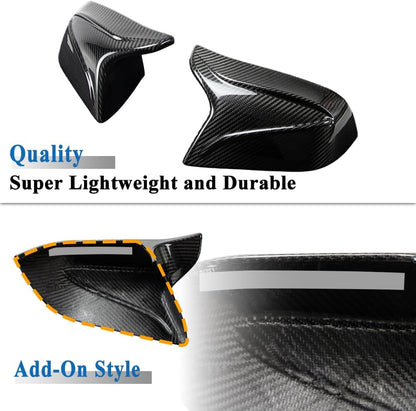 AeroBon Prepreg Carbon Fiber Mirror Cap Overlay Compatible with 2024-2026 Tesla Model 3 Highland Mirror Caps