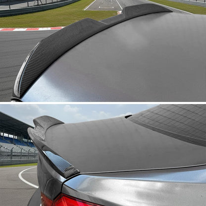 AeroBon Real Carbon Fiber Trunk Spoiler Compatible with 2011-2016 BMW 5 Series F10 Sedan F10 M5 Spoiler (MP Style) Motorsport Performance