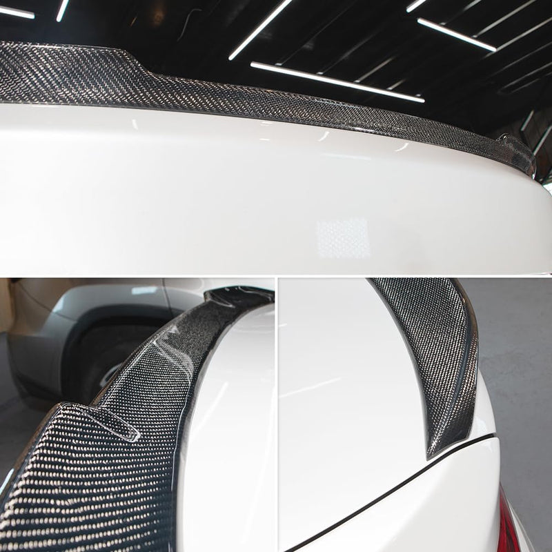 AeroBon Real Carbon Fiber Trunk Spoiler Compatible with 2019-2026 BMW 3 Series G20 Sedan M3 G80 Rear Spoiler (CS Style) Club Sport