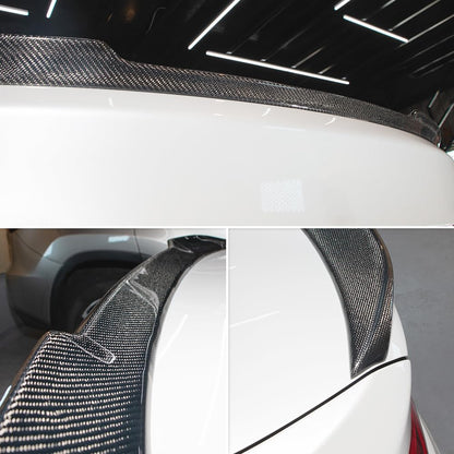 AeroBon Real Carbon Fiber Trunk Spoiler Compatible with 2013-2018 BMW 3 Series F30 Sedan F80 M3 Rear Spoiler (CS Style) Club Sport