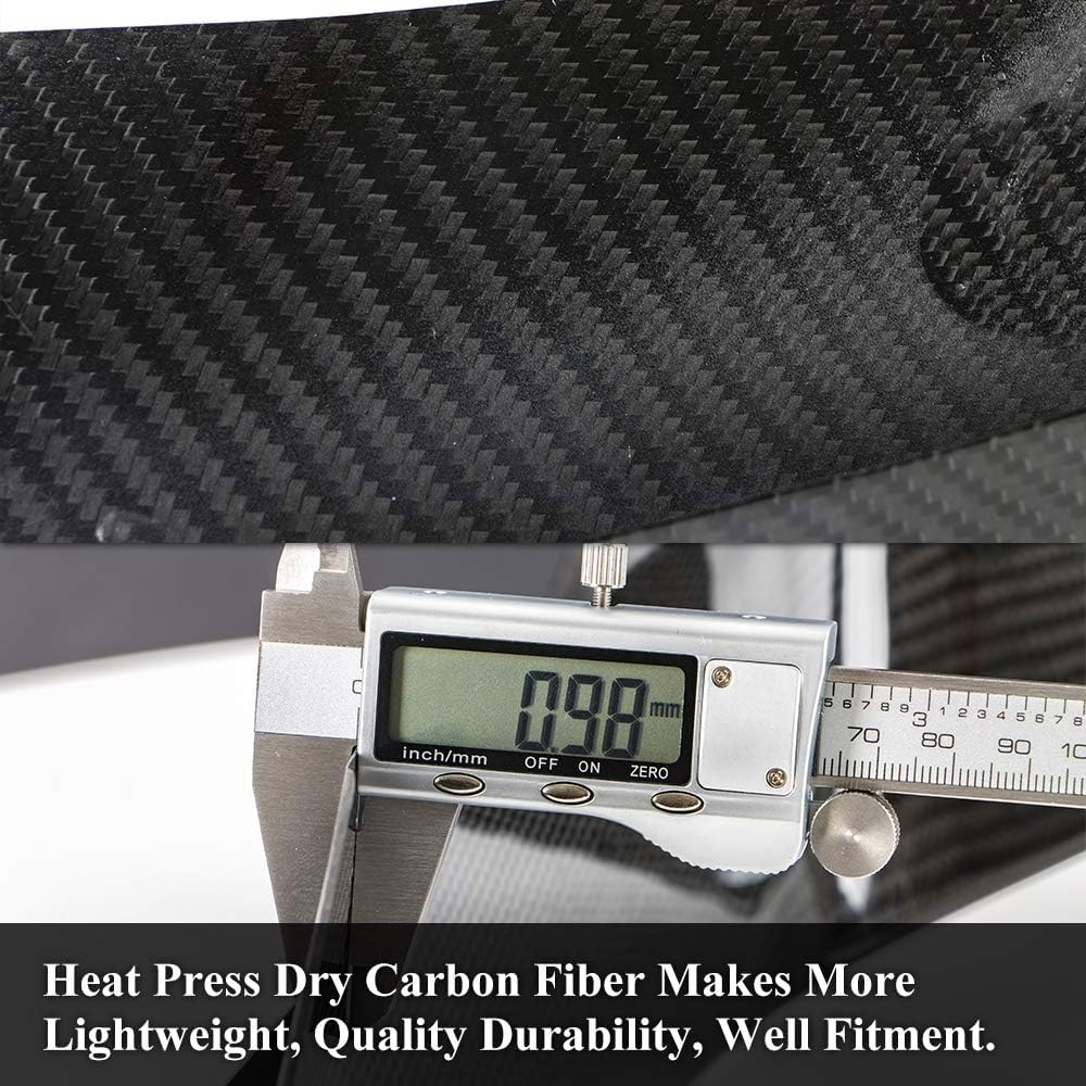 AeroBon Prepreg Dry Carbon Fiber Bumper Splitter Compatible with 2014-2020 BMW F80 M3 Sedan, F82 M4 Coupe, F83 M4 Convertible Bumper Cover