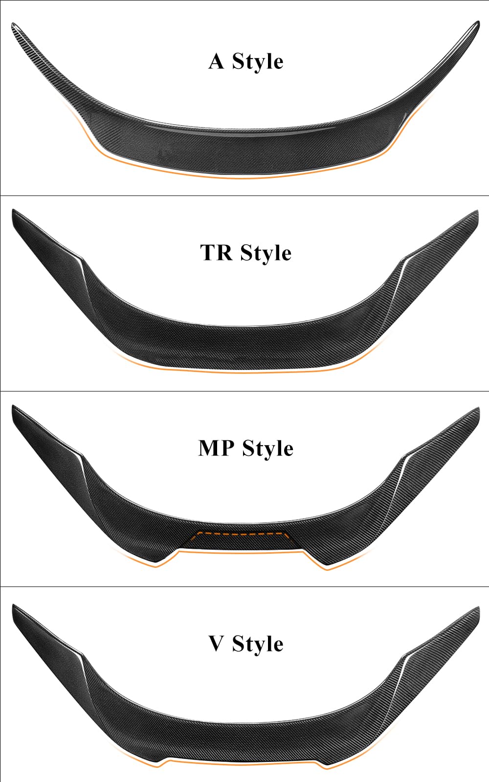 AeroBon Real Carbon Fiber Trunk Spoiler Compatible with 2020-2026 Toyota GR Supra A90 A91 Rear Spoiler (MP Style) Motorsport Performance