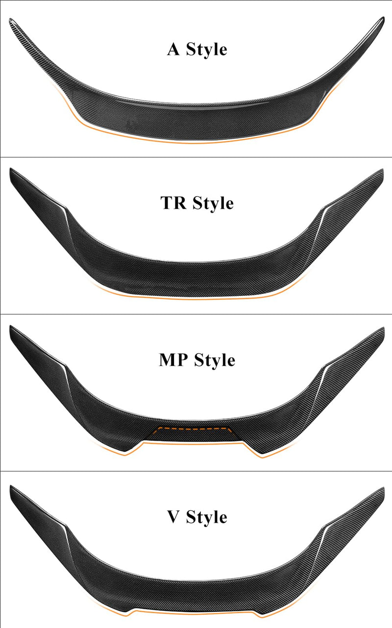 AeroBon Real Carbon Fiber Trunk Spoiler Compatible with 2020-2025 Toyota GR Supra A90 A91 Spoiler (MP Style)
