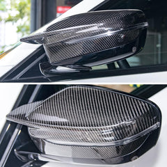 AeroBon Real Carbon Fiber Mirror Cover Compatible with 2021-2025 BMW 4-Series G22 430i Coupe, G23 430i Convertible, G26 430i Gran Coupe and i4 eDrive35 eDrive40 Mirror Cpas (Replacement Style)
