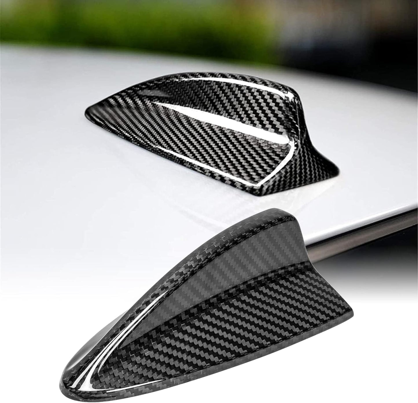 AeroBon Dry Carbon Fiber Shark Fin Antenna Cover Compatible with 2007–2013 BMW 1 Series E82 Coupe, 2006–2013 3 Series E90 Sedan E92 Coupe, E90 E92 M3