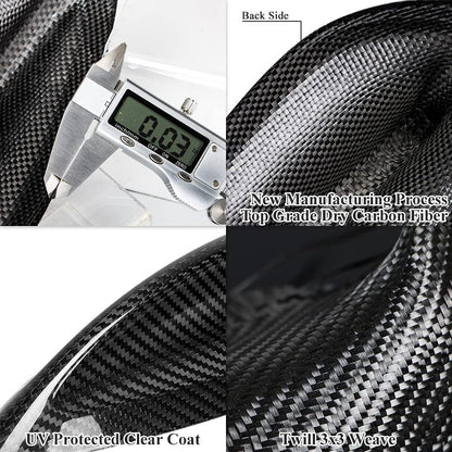 AeroBon Dry Carbon Fiber Shark Fin Antenna Cover Compatible with 2007–2013 BMW 1 Series E82 Coupe, 2006–2013 3 Series E90 Sedan E92 Coupe, E90 E92 M3