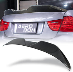 AeroBon Real Carbon Fiber Trunk Spoiler Compatible with 2005-2012 BMW 3-Series E90 Sedan E90 M3 Sedan Spoiler (MP Style 2024)