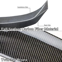 AeroBon Real Carbon Fiber Trunk Spoiler Compatible with 2014-2020 Lexus (XE30) IS250 IS300 IS350 Sedan (AR Style)