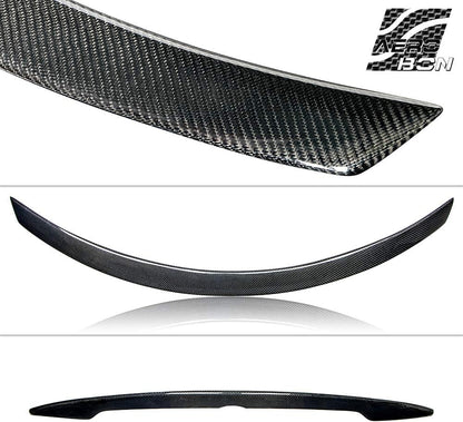 AeroBon Real Carbon Fiber Trunk Spoiler Compatible with 2017-2023 Infiniti Q60 Q60S Coupe Spoiler (JP Style)