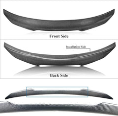 AeroBon Real Carbon Fiber Trunk Spoiler Compatible with 2014-2020 Lexus (XE30) IS250 IS300 IS350 Sedan (H Style)