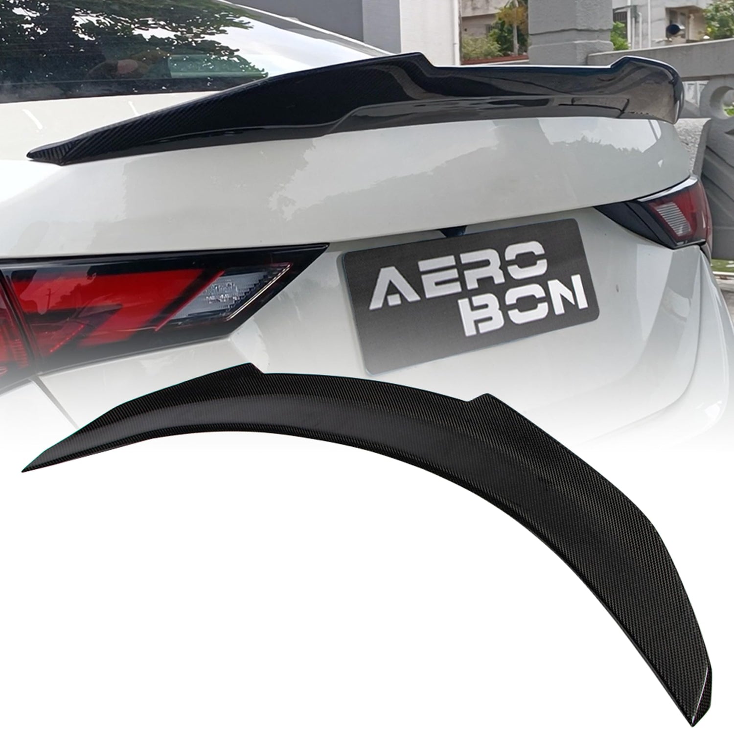 AeroBon Carbon Fiber Trunk Spoiler Nissan Sentra (2020-2025) H - main hero view