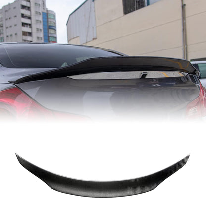 AeroBon Real Carbon Fiber Trunk Spoiler Compatible with 2007-2014 Infiniti G35, G37, G25, Q40 4-Door Sedan Rear Spoiler (SP Style) Sport Plus