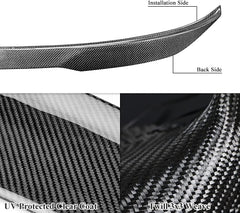 AeroBon Real Carbon Fiber Trunk Spoiler Compatible with 2017-2023 BMW 5 Series G30 Sedan F90 M5 Spoiler (Pro Style)