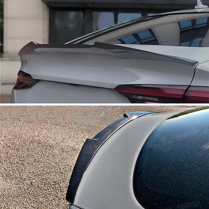 AeroBon Real Carbon Fiber Trunk Spoiler Compatible with 2018-2024 Audi A5 S5 RS5 Spoiler B9 Coupe 2-Door (MV Style)