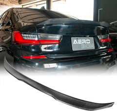 AeroBon Real Carbon Fiber Trunk Spoiler Compatible with 2019-2025 BMW 3 Series G20 Sedan G80 M3 Spoiler (Pro Competition Style)