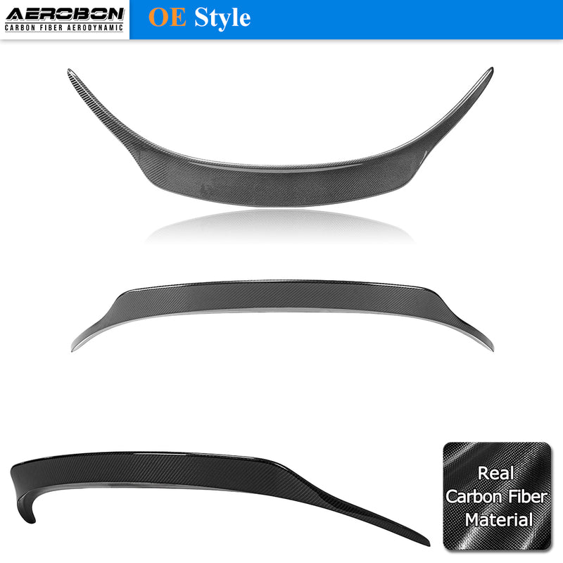 AeroBon Real Carbon Fiber Trunk Spoiler Compatible with 2020-2026 Toyota GR Supra A90 A91 Rear Spoiler (OE Style)