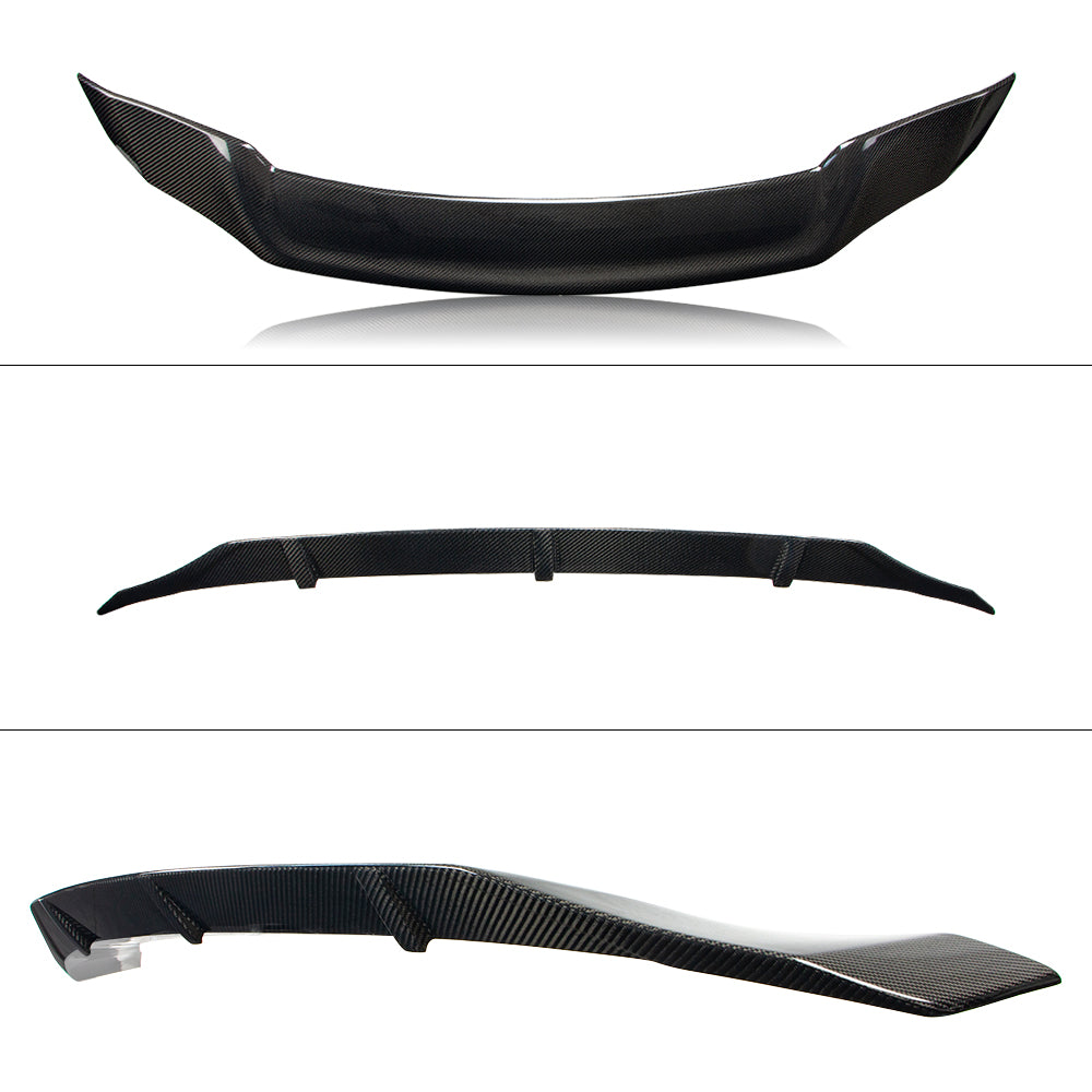 AeroBon Real Carbon Fiber Trunk Spoiler Compatible with 2018-2022 Honda Accord Spoiler (TR Style)