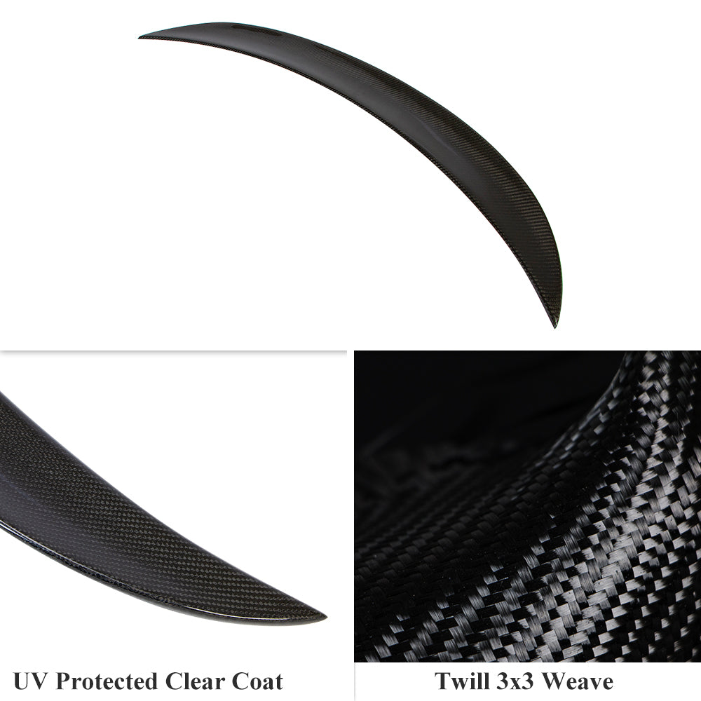 AeroBon Real Carbon Fiber Trunk Spoiler for 2019-2025 Genesis G70 (C Style)
