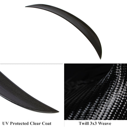 AeroBon Real Carbon Fiber Trunk Spoiler for 2019-2025 Genesis G70 (C Style)