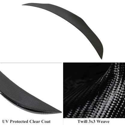 AeroBon Real Carbon Fiber Trunk Spoiler for 2019-2025 Genesis G70 (D Style)