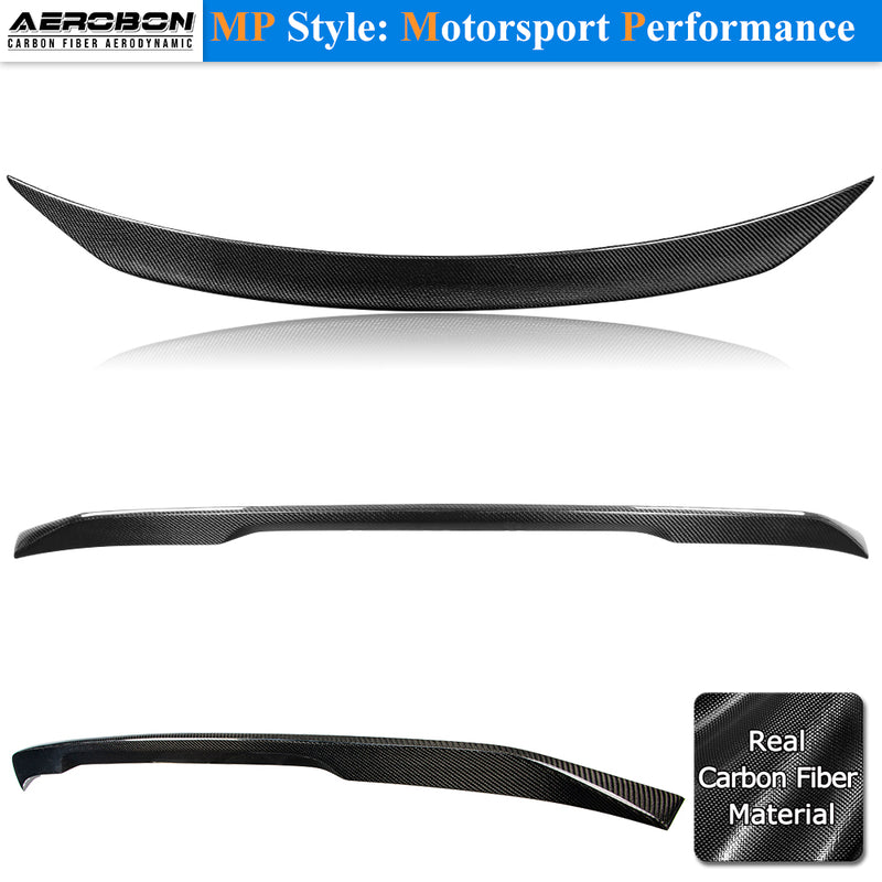 AeroBon Real Carbon Fiber Trunk Spoiler Compatible with 2019-2026 BMW 3 Series G20 Sedan M3 G80 Rear Spoiler (G20 MP Style)