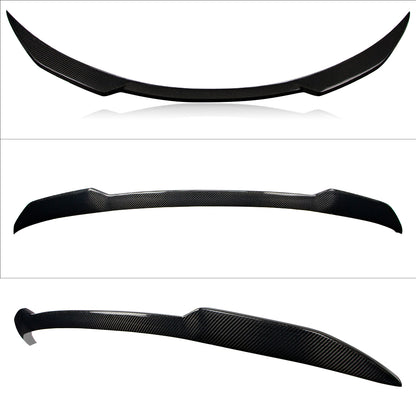 AeroBon Real Carbon Fiber Trunk Spoiler Compatible with 2012-2024 Tesla Model S Spoiler (MP Style)