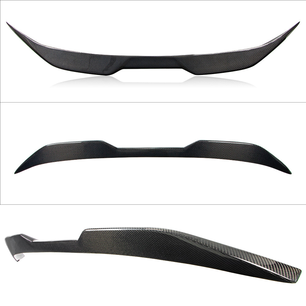 AeroBon Real Carbon Fiber Trunk Spoiler Compatible with 2017-2024 Audi A5 S5 RS5 Spoiler B9 Sportback 4-Door (MP Style)