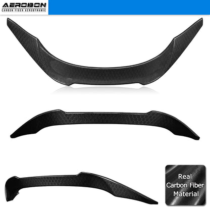 AeroBon Real Carbon Fiber Honeycomb Weave Trunk Spoiler Compatible with 2020-2026 Toyota GR Supra A90 A91 Rear Spoiler (V Style) Vortex
