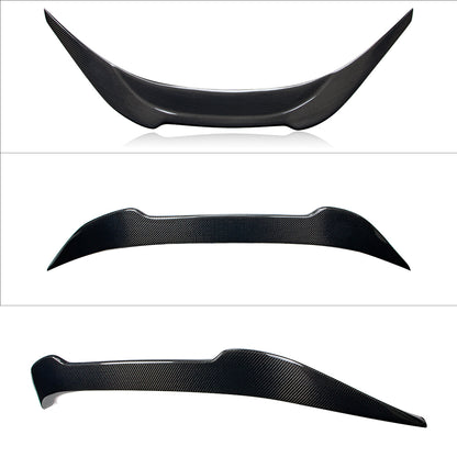 AeroBon Real Carbon Fiber Trunk Spoiler Compatible with 2022-2024 Toyota GR86, Subaru BRZ Spoiler (Big V Style)