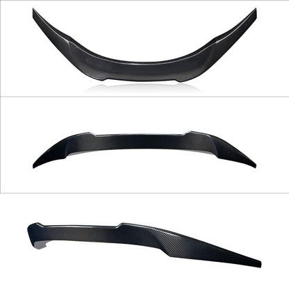 AeroBon Real Carbon Fiber Trunk Spoiler Compatible with 2022-2024 Toyota GR86, Subaru BRZ Spoiler (V Style)