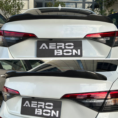 AeroBon Real Carbon Fiber Trunk Spoiler Compatible with 2022-2026 Honda Civic Sedan Spoiler 11th Gen (CS Style) Club Sport