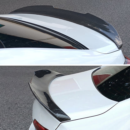 AeroBon Real Carbon Fiber Trunk Spoiler Compatible with 2022-2026 Honda Civic Sedan Spoiler 11th Gen (H Style) High Kick