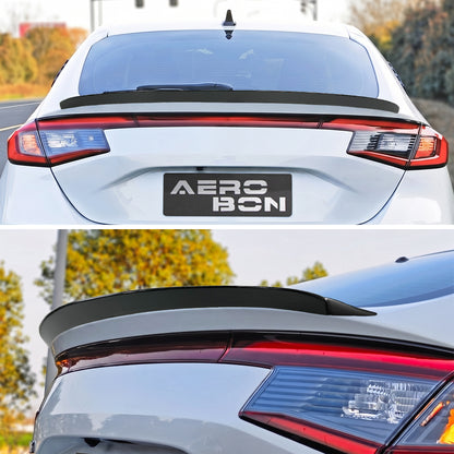 AeroBon Real Carbon Fiber Trunk Spoiler Compatible with 2022-2026 Honda Civic 11th Gen Hatchback and Type R Spoiler (MU Style)