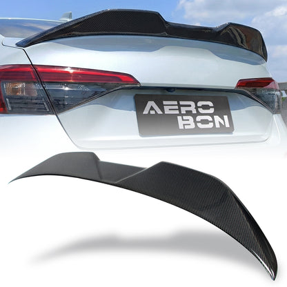 AeroBon Real Carbon Fiber Trunk Spoiler Compatible with 2022-2026 Honda Civic Sedan Spoiler 11th Gen (MP Style) Motorsport Performance