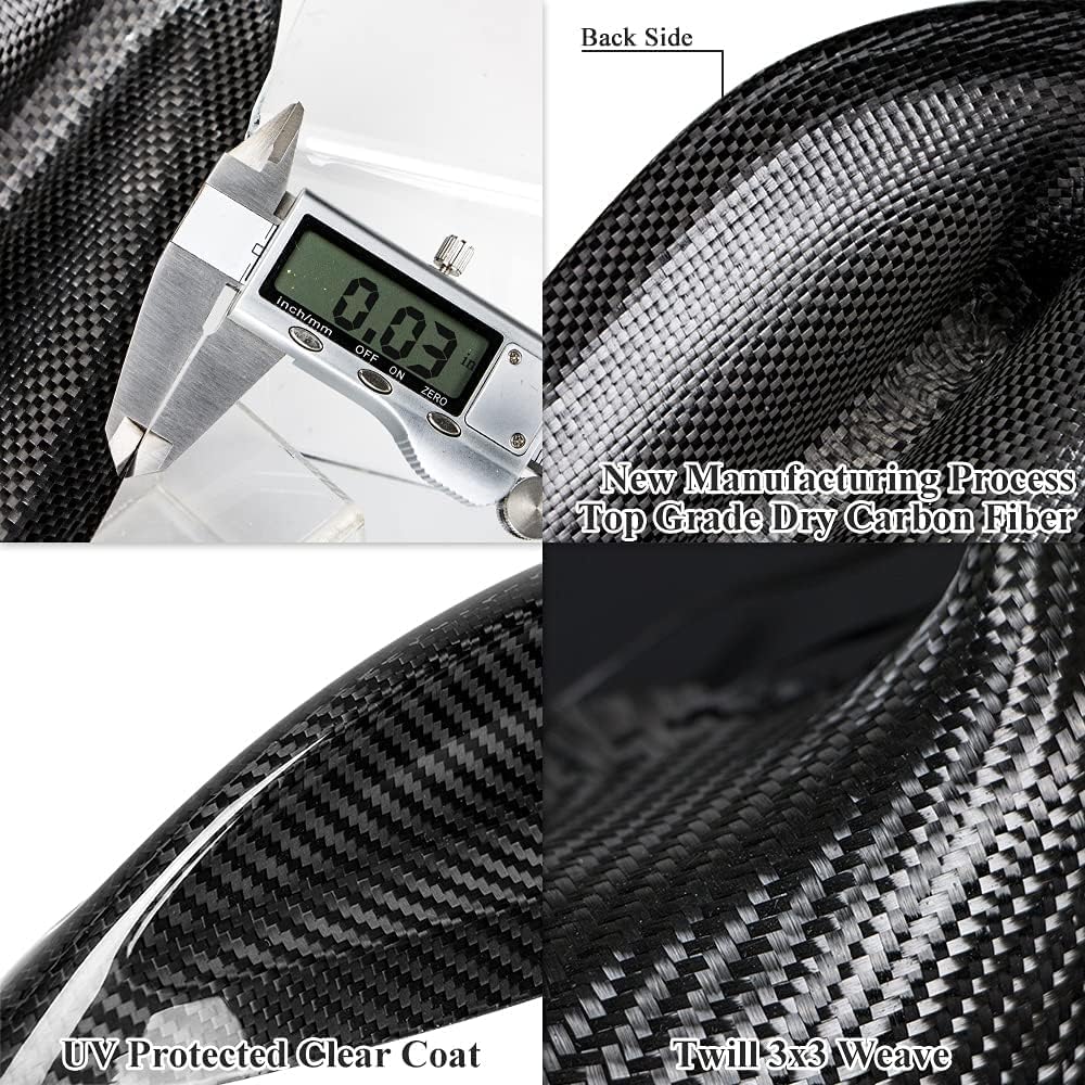AeroBon Dry Carbon Fiber Antenna Cover Compatible with BMW F22, F30, F32, F36, F80, F82 Shark Fin Antenna Cover