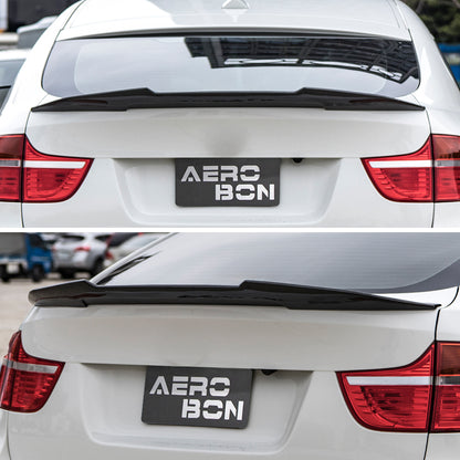AeroBon CF Trunk Spoiler BMW X6 E71 / X6M E72 (2008-2014) HK - rear view