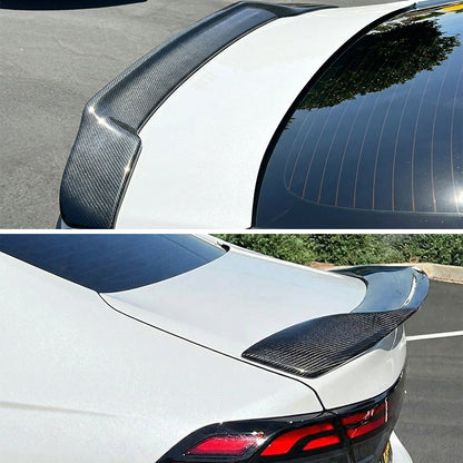 AeroBon Real Carbon Fiber Trunk Spoiler Compatible with 2023-2026 Honda Accord 11th Gen Rear Spoiler (TR Style) Tuned Racing