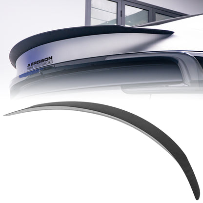 AeroBon Prepreg Dry Carbon Fiber Matte Finish Trunk Spoiler Compatible with 2025 2026 Tesla Model Y Juniper Rear Spoiler (Performance Style)
