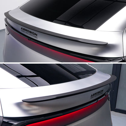 AeroBon Prepreg Dry Carbon Fiber Matte Finish Trunk Spoiler Compatible with 2025 2026 Tesla Model Y Juniper Rear Spoiler (Performance Style)