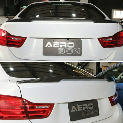 AeroBon Carbon Fiber Trunk Spoiler BMW 4 Series F36 (2014-2020) MV - installed - rear view