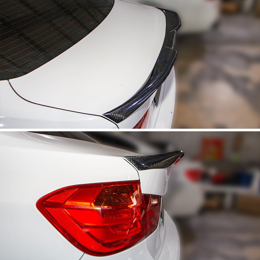 AeroBon Real Carbon Fiber Trunk Spoiler Compatible with 2006-2013 BMW 3 Series E92 Coupe and E92 M3 Coupe Spoiler (MP Style) Motorsport Performance