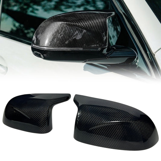 AeroBon Real Carbon Fiber Side Mirror Covers Compatible with BMW X3M F97, X4M F98, X5M F95, X6M F96 Mirror Caps (Replacement Style)